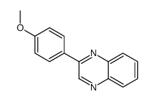 2-(4-methoxyphenyl)quinoxaline结构式