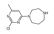 1-(2-Chloro-6-Methyl-pyrimidin-4-yl)-[1,4]diazepane结构式