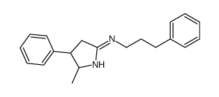 5-Methyl-4-phenyl-N-(3-phenylpropyl)-4,5-dihydro-3H-pyrrol-2-amine结构式