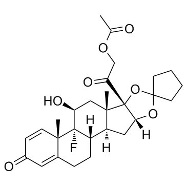 Amcinonide Structure