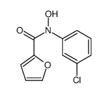 N-(3-chlorophenyl)-N-hydroxyfuran-2-carboxamide结构式
