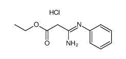 2-Ethoxycarbonyl-N-phenylacetamidine hydrochloride结构式