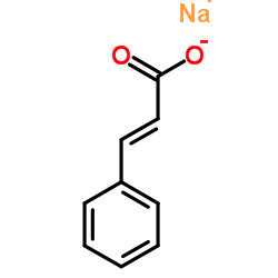 Sodium (2E)-3-phenylacrylate Structure
