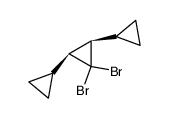 cis-2,3-dicyclopropyl-1,1-dibromocyclopropane结构式