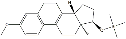 17α-(Trimethylsilyloxy)-3-methoxyestra-1,3,5(10),8-tetrene Structure