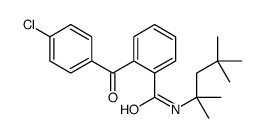 2-(4-chlorobenzoyl)-N-(2,4,4-trimethylpentan-2-yl)benzamide结构式