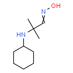 2-(Cyclohexylamino)-2-methylpropanal oxime Structure
