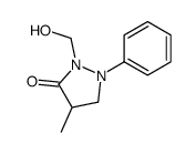 2-(hydroxymethyl)-4-methyl-1-phenylpyrazolidin-3-one Structure