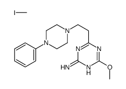 iodomethane,4-methoxy-6-[2-(4-phenylpiperazin-1-yl)ethyl]-1,3,5-triazin-2-amine结构式