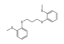 1-methylsulfanyl-2-[3-(2-methylsulfanylphenyl)sulfanylpropylsulfanyl]benzene Structure