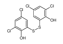 2,2-dithiobis(4,6-dichlorophenol) Structure