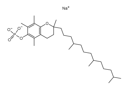 DL-vitamin E phosphate disodium salt Structure