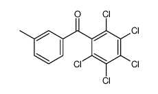 (3-methylphenyl)-(2,3,4,5,6-pentachlorophenyl)methanone结构式