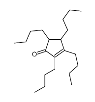 2,3,4,5-tetrabutylcyclopent-2-en-1-one Structure