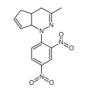 1-(2,4-dinitro-phenyl)-3-methyl-4,4a,5,7a-tetrahydro-1H-cyclopenta[c]pyridazine结构式