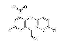 3-chloro-6-(4-methyl-2-nitro-6-prop-2-enylphenoxy)pyridazine Structure