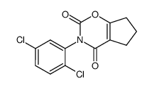 3-(2,5-dichloro-phenyl)-6,7-dihydro-5H-cyclopenta[e][1,3]oxazine-2,4-dione结构式