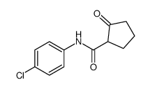 N-(4-chlorophenyl)-2-oxocyclopentane-1-carboxamide结构式