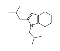 1,2-bis(2-methylpropyl)-4,5,6,7-tetrahydroindole结构式