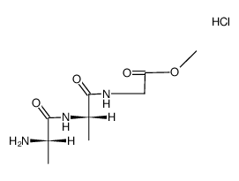 (-) H-Ala-Ala-Gly-OMe*HCl Structure