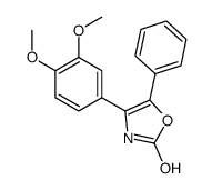 4-(3,4-dimethoxyphenyl)-5-phenyl-3H-1,3-oxazol-2-one Structure