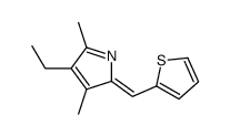 3-ethyl-2,4-dimethyl-5-(thiophen-2-ylmethylidene)pyrrole Structure