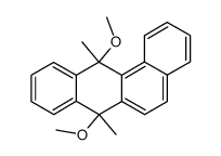 7,12-dimethoxy-7,12-dimethyl-7,12-dihydro-benz[a]anthracene结构式