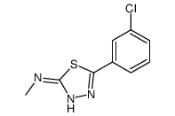 5-(3-chlorophenyl)-N-methyl-1,3,4-thiadiazol-2-amine Structure