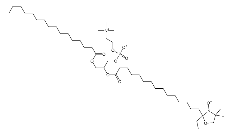 1-palmitoyl-2-(16-doxystearoyl)phosphatidylcholine结构式