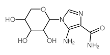 1H-Imidazole-4-carboxamide,5-amino-1-b-D-ribopyranosyl- (9CI)结构式