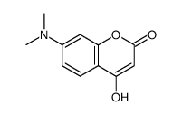 7-(N,N-dimethylamino)-4-hydroxycoumarin结构式