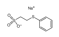 sodium 2-(phenylthio)ethanesulfonate Structure
