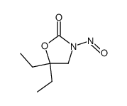 5,5-diethyl-3-nitroso-oxazolidin-2-one结构式