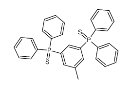 3,5-bis(diphenylphosphinothioyl)toluene结构式