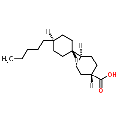 4'-Pentyl-1,1'-bi(cyclohexyl)-4-carboxylic acid Structure