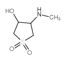 4-甲基氨基-1,1-二氧代-四氢-1lambda*6*-噻吩-3-醇结构式