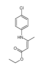 ethyl 3-(4-chloroanilino)but-2-enoate结构式