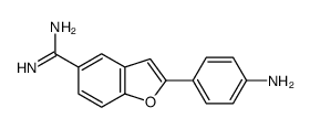 2-(4-aminophenyl)-1-benzofuran-5-carboximidamide Structure