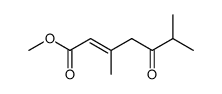 methyl 3,6-dimethyl-5-oxohept-2-enoate Structure
