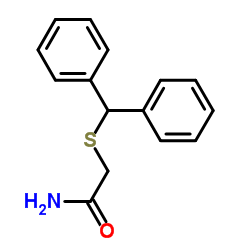 2-[(二苯基甲基)硫基]乙酰胺图片