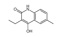 2(1H)-Quinolinone,3-ethyl-4-hydroxy-6-methyl-(9CI) Structure