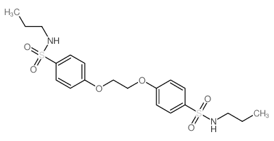 N-propyl-4-[2-[4-(propylsulfamoyl)phenoxy]ethoxy]benzenesulfonamide结构式