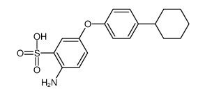 2-amino-5-(4-cyclohexylphenoxy)benzenesulphonic acid结构式