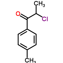2-氯-1- (4-甲基苯基)-1-丙酮结构式