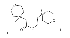 2-(4-methylmorpholin-4-ium-4-yl)ethyl 2-(4-methylmorpholin-4-ium-4-yl)acetate,diiodide Structure