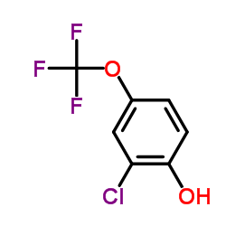 2-氯-4-三氟甲氧基苯酚结构式