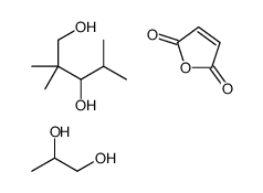 furan-2,5-dione,propane-1,2-diol,2,2,4-trimethylpentane-1,3-diol结构式