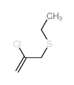 2-chloro-3-ethylsulfanyl-prop-1-ene结构式