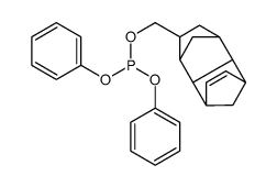Phosphorous acid [(1,2,3,4,4a,5,8,8a-octahydro-1,4:5,8-dimethanonaphthalen)-2-yl]methyldiphenyl ester结构式