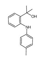 2-[2-(4-methylphenylamino)phenyl]propan-2-ol结构式